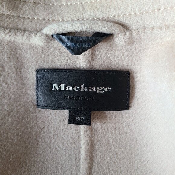 Mackage tan wool coat S/M - Picture 13 of 14